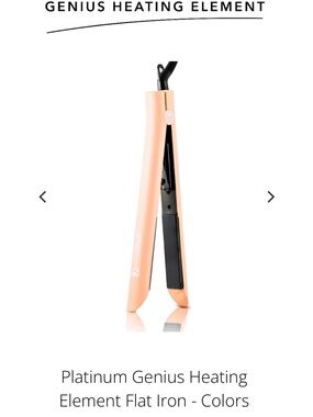 Platinum Genius Flat Iron — Peach Straightener for Smooth Styling